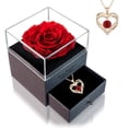 thumbnail image 1 of Preserved Rose,Birthday Gifts for Women Mom Girlfriend,Gifts for Mom Grandma Wife Daughter Sister,Jewelry Boxes for Valentine's Day, 1 of 8