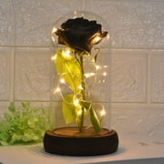 Ainyrose Artificial Silk Black Rose Wedding Bouquet