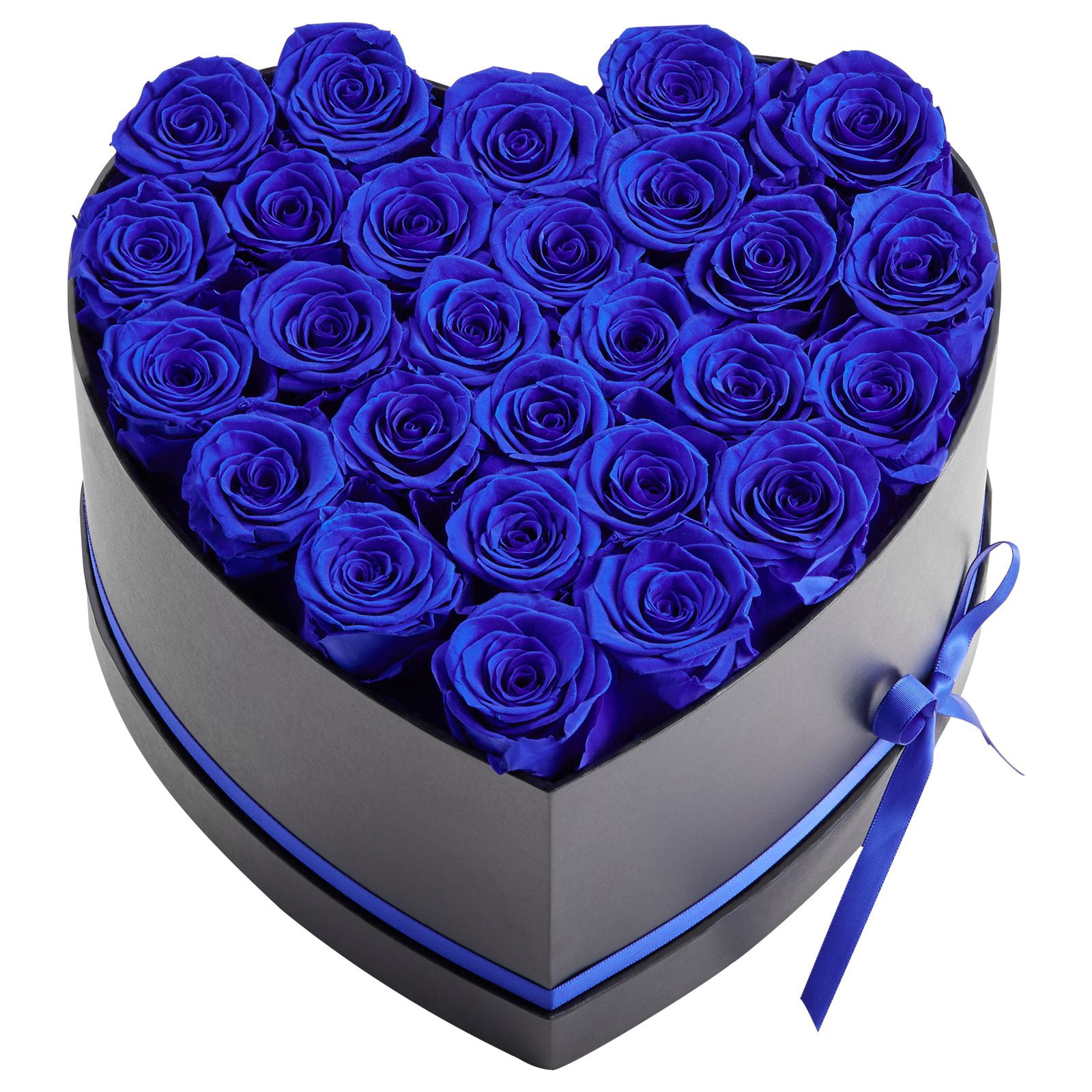 Preserved Roses 27 Real Roses in Heart Box, Lasts Up to 3 Years, No Watering Needed, Light Rose Fragrance, Romantic Gift for Valentine's Day Birthday Christmas