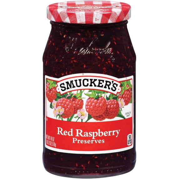 Preserves 18oz Glass Jar (Pack of 2) (Choose Flavors Below) (Red ...