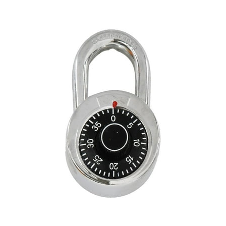 Preset Combination Dial Steel Padlock, 2 in. Black Dial Generic