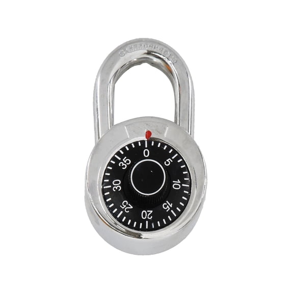 Preset Combination Dial Steel Padlock, 2 in. Black Dial Generic