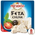 thumbnail image 1 of President Block All-Natural Feta Cheese Block, 8 oz (Refrigerated), 1 of 10
