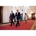 thumbnail image 1 of President And First Lady Hosted A Ceremony To Unveil The Bushes' Official Portraits. President Barack And Michelle Obama, 1 of 2