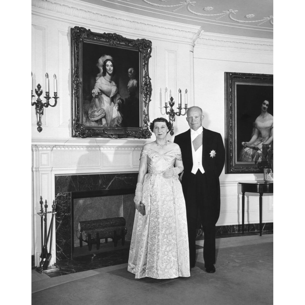 President And Mamie Eisenhower Before A Dinner At The Ethiopian Embassy In Honor Of Haile Selassie. May 28 History (