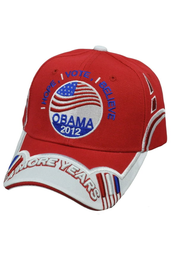 President Barack Obama 2012 Vote Hope 4 More Years Yes We Can Democrat Hat Cap