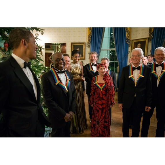 President Barack Obama And First Lady Michele Obama Talk With The 2012 Kennedy Center Honorees. The Honorees History (