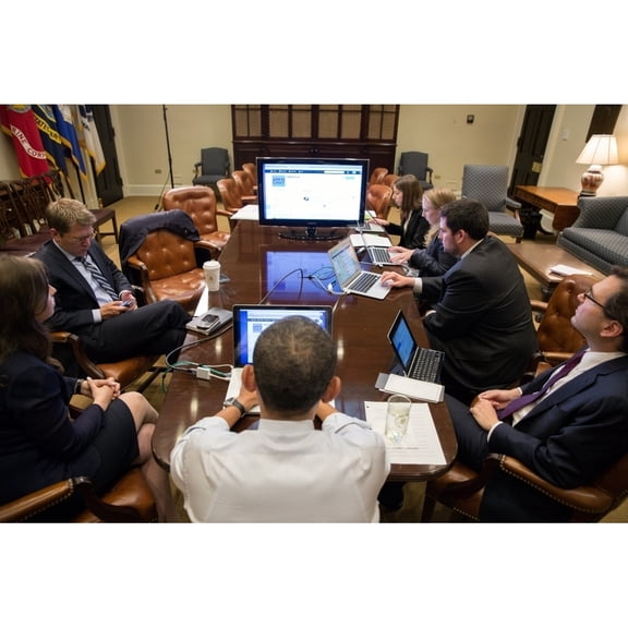 President Barack Obama (Center History (36 x 24)