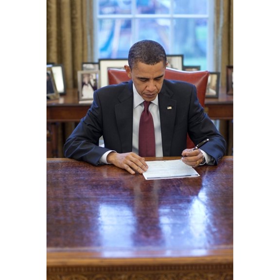 President Barack Obama Fills Out His 2010 Census Form In The Oval Office March 29 2010. History