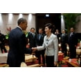 thumbnail image 1 of President Barack Obama Greets Prime Minister Yingluck Shinawatra Of Thailand. At The Asean Summit In Nusa Dua History, 1 of 2