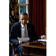 thumbnail image 1 of President Barack Obama Reads A Document In The Oval Office History (24 x 36), 1 of 2