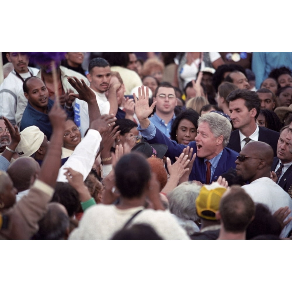 President Bill Clinton At A 'Get Out The Vote' Rally In Los Angeles ...