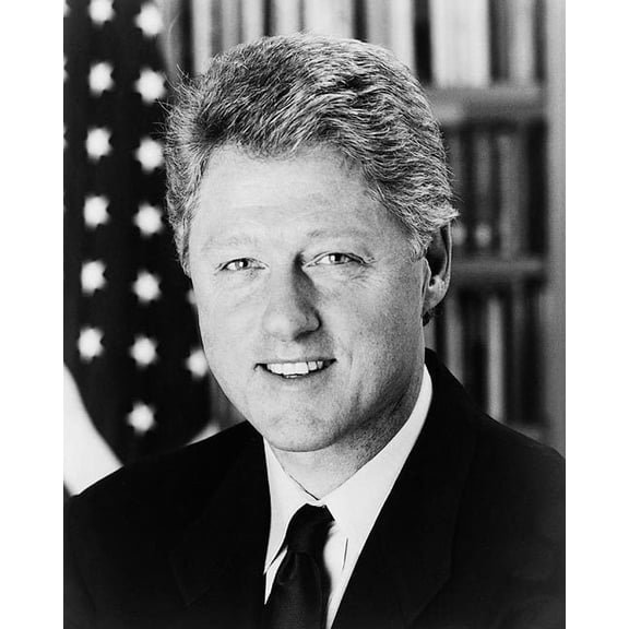 President Bill Clinton Official Portrait - 24x36 Inch Laminated Poster - Stunning Detail and Bold Colors