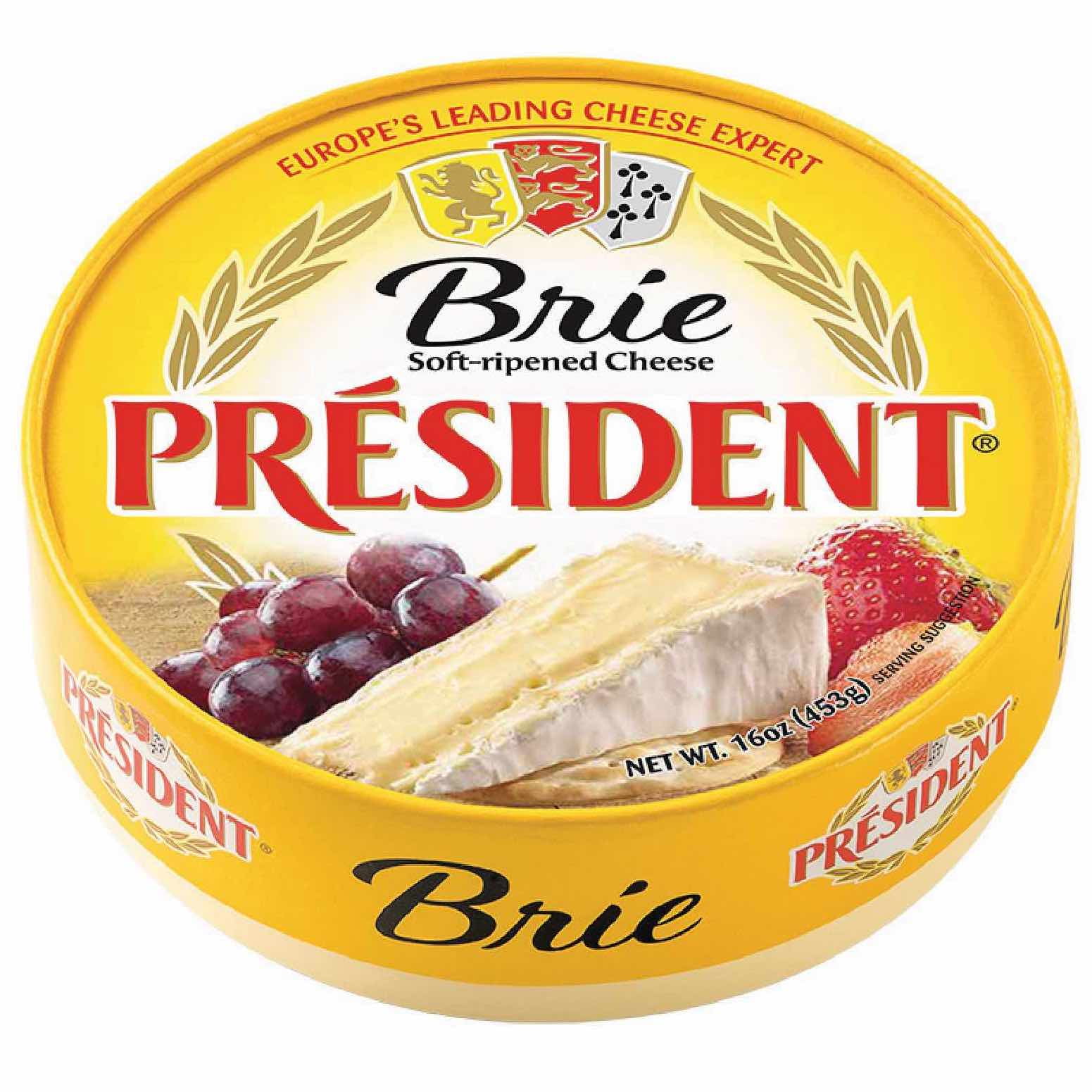 President Brie SoftRipened Cheese, 16 oz (Refrigerated)