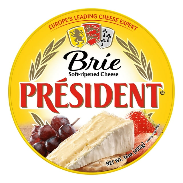 President Brie Soft-Ripened Cheese, 16 oz (Refrigerated)