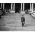 thumbnail image 1 of President Calvin Coolidge Walking Down The Stairs Of The War Department In 1923. History (24 x 18), 1 of 2