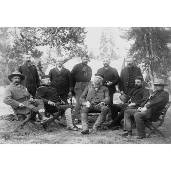President Chester A. Arthur'S Expedition To Yellowstone National Park. Among His Companions Were Civil