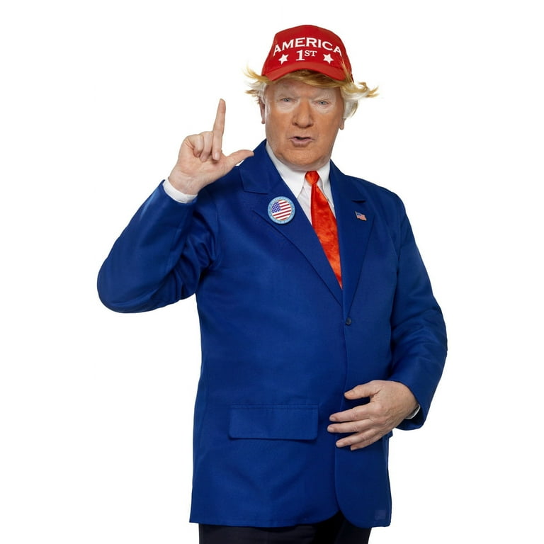 President Trump Costume Adult Blue Red President Trump Costume Adult Blue Red