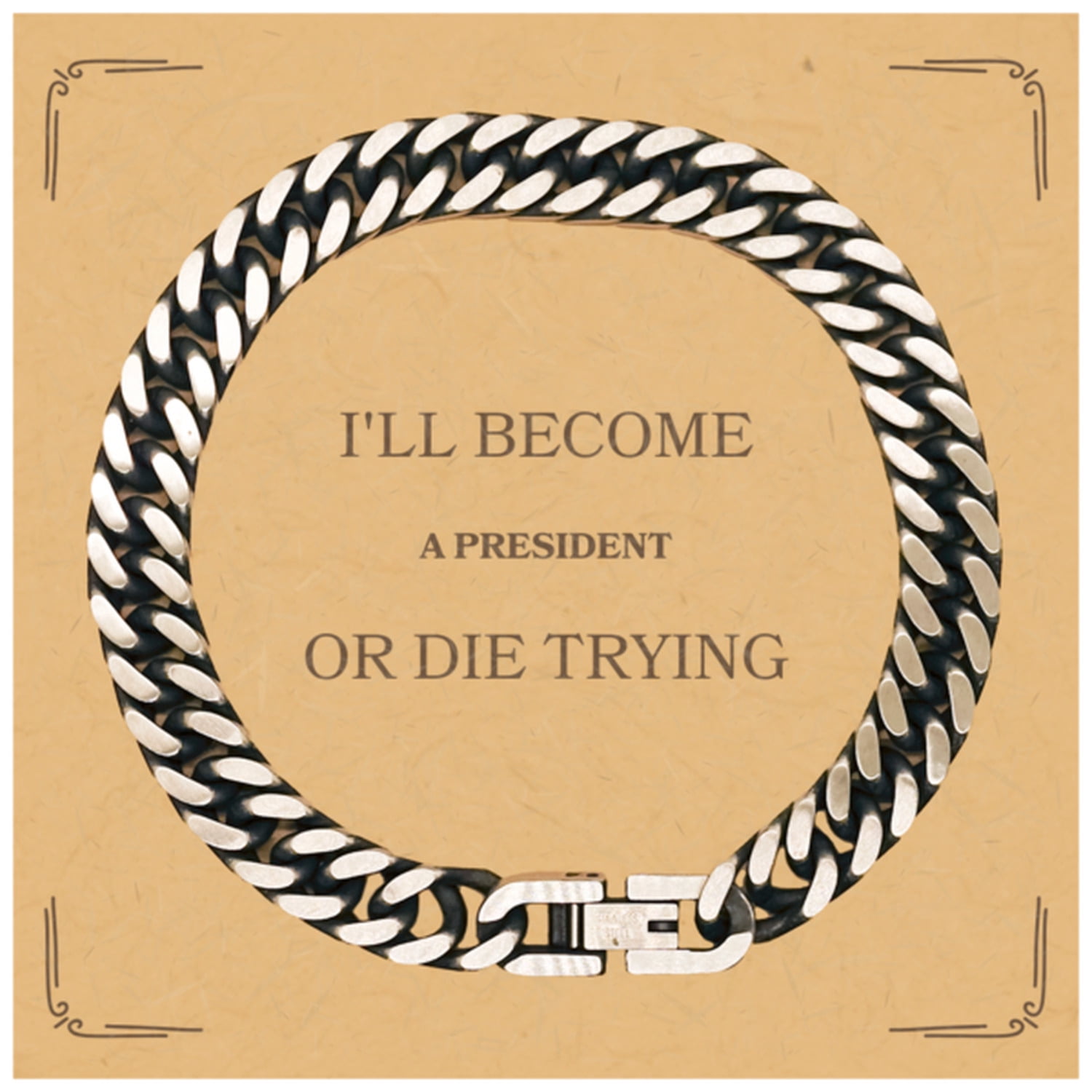 President Cuban Link Chain Bracelet - Confidence and Hope for Achieving ...