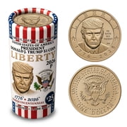 President Donald J. Trump 2026 $1 Coin Roll   Liberty Vertical Design   25 Brilliant Uncirculated Coins   Limited Edition of 5,000 Rolls