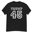 thumbnail image 1 of President Donald Trump 45 Shirt Faux Jersey 45th US America Unisex classic tee (Black, S), 1 of 2