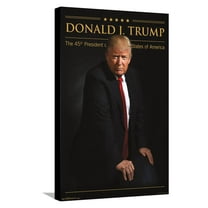President Donald Trump Canvas Wall Poster, 14.725" x 22.375"