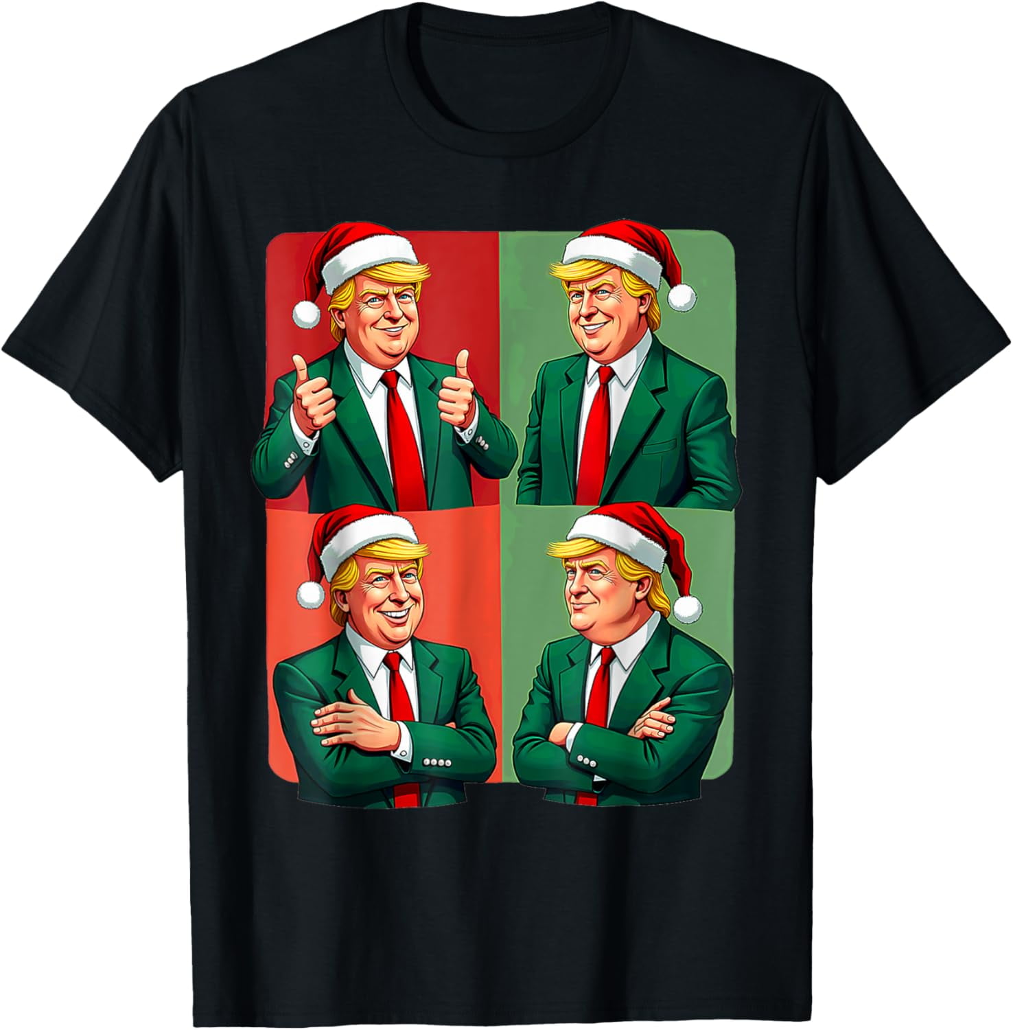 President Donald Trump Inauguration 2025 Retro Christmas TShirt