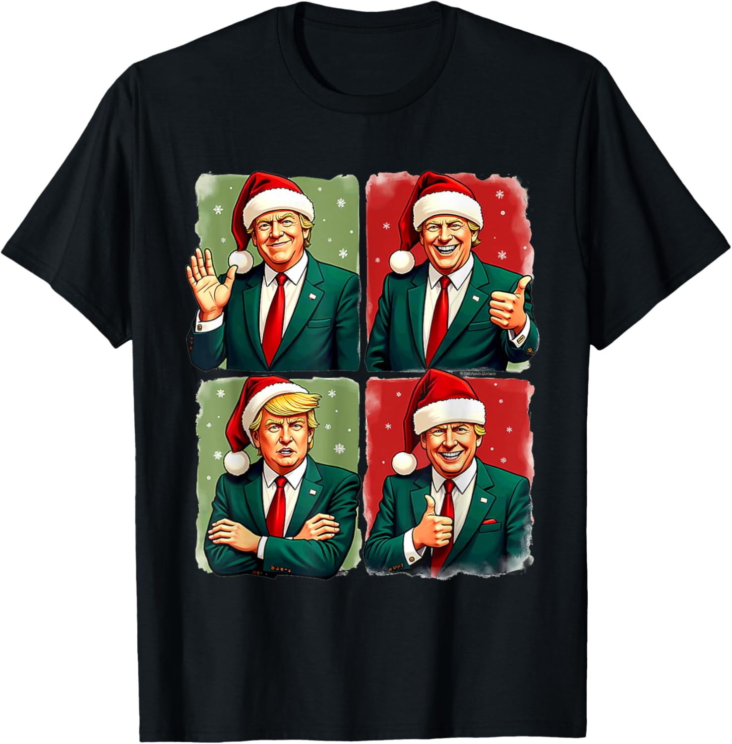 President Donald Trump Inauguration 2025 Retro Christmas TShirt