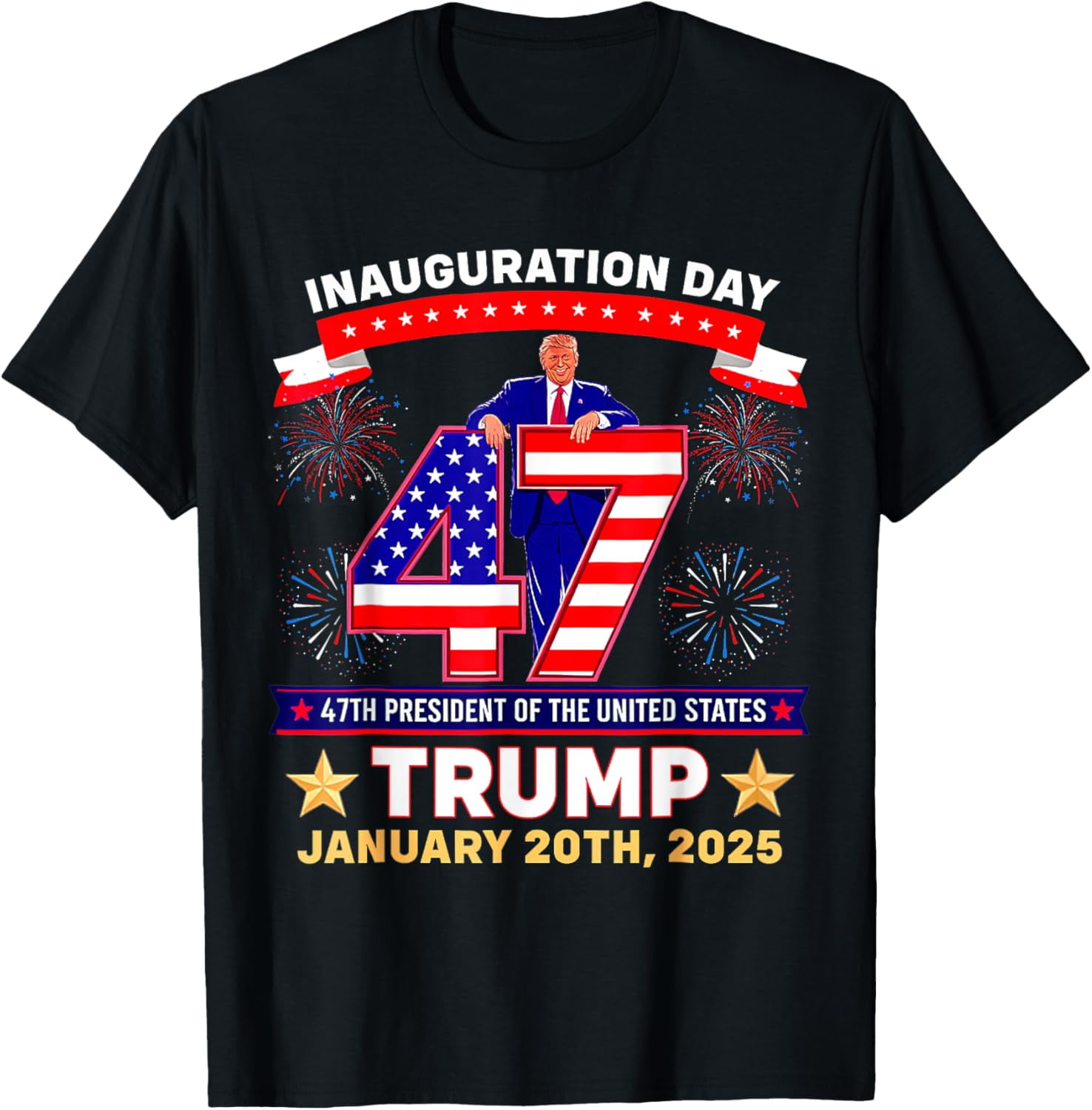 President Donald Trump Inauguration Day 2025 Memorabilia TShirt