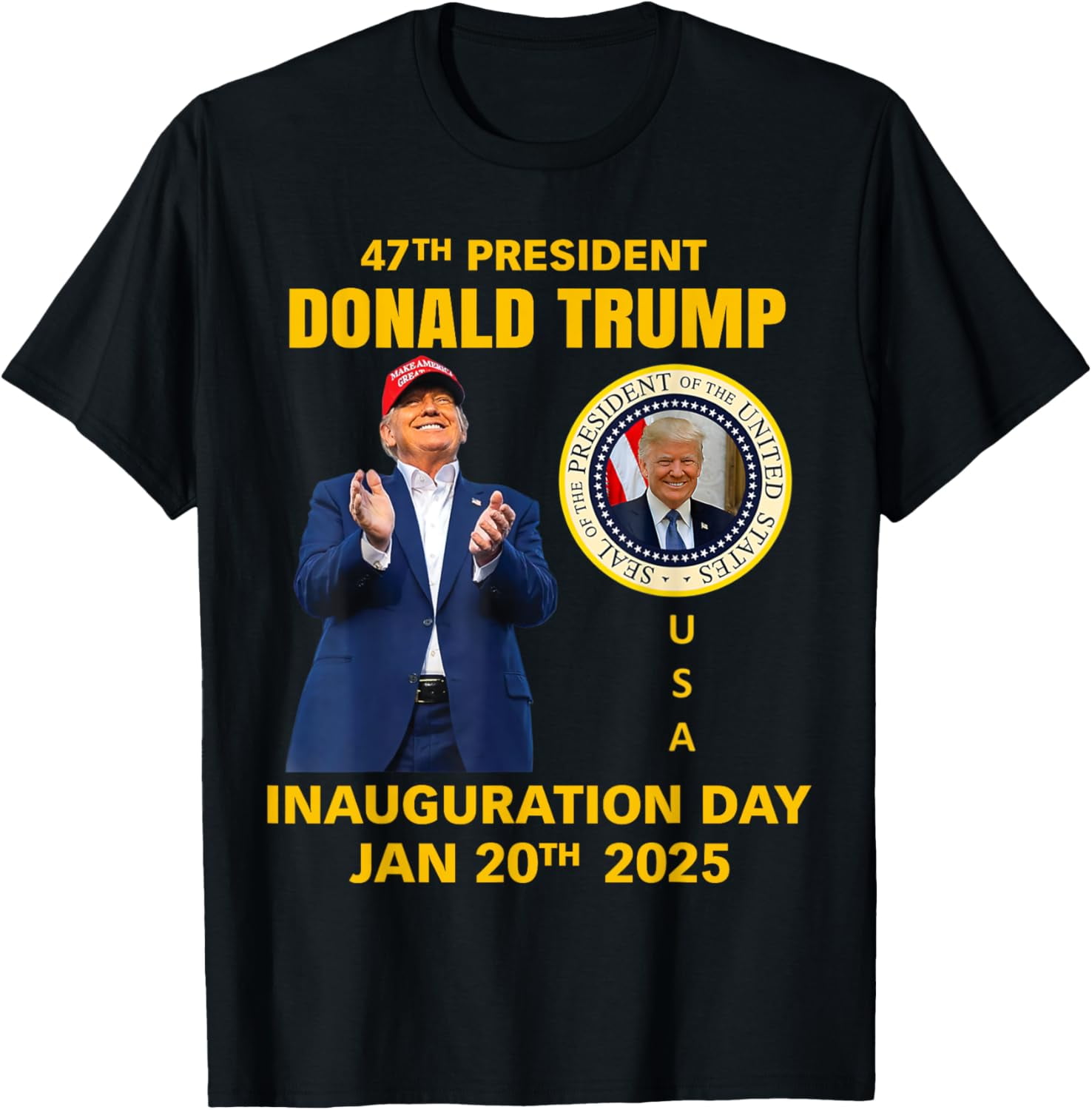 President Donald Trump Inauguration Day 2025 Memorabilia TShirt