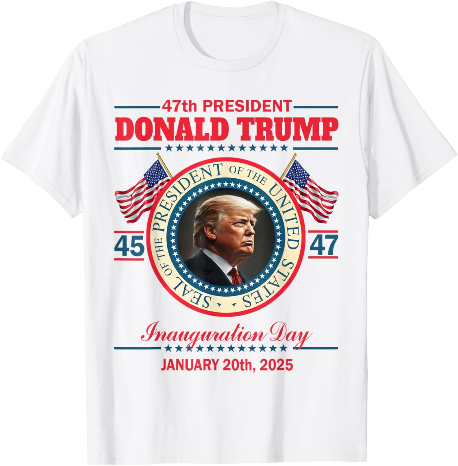 President Donald Trump Inauguration Day 2025 Memorabilia TShirt