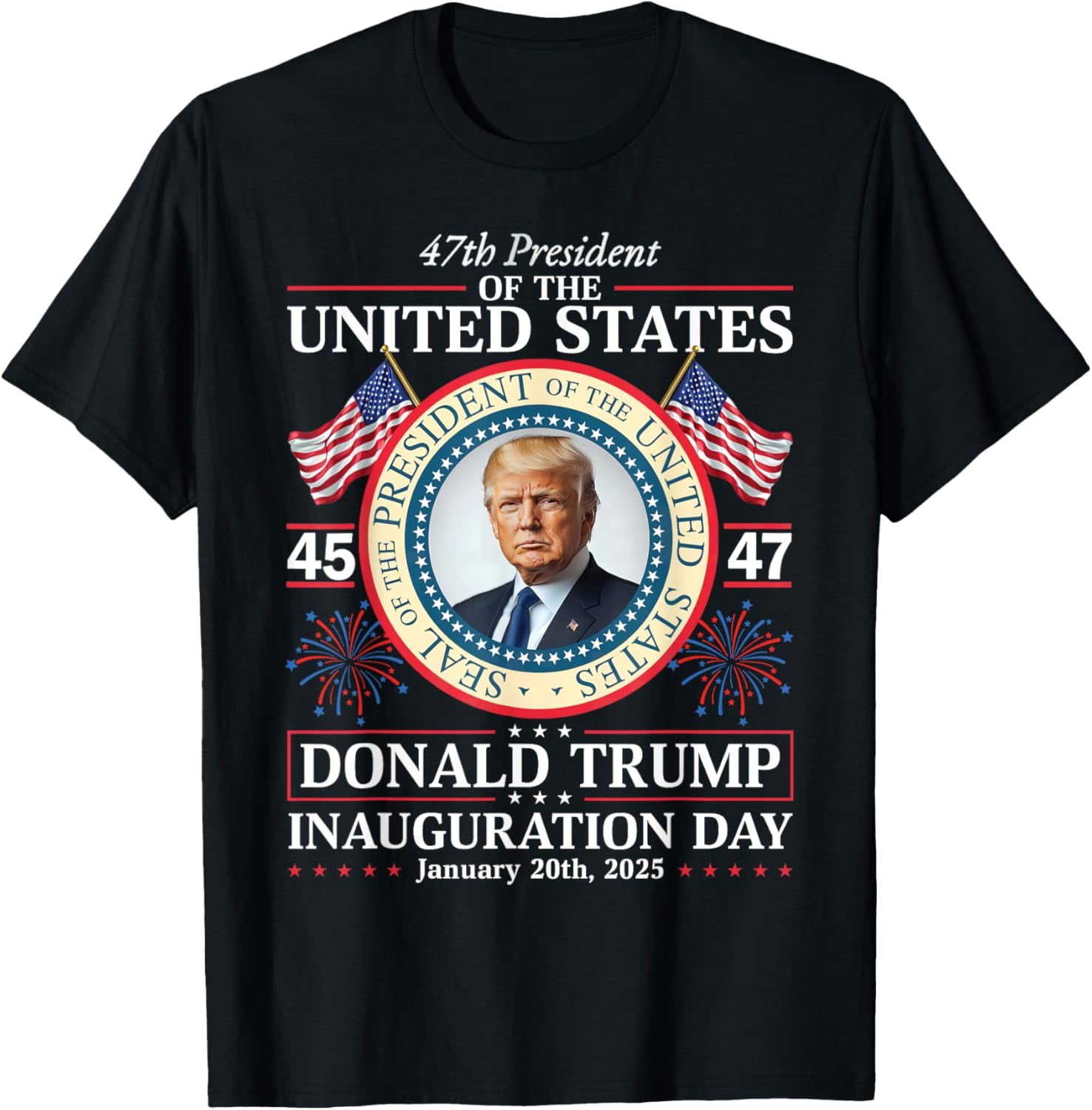 President Donald Trump Inauguration Day 2025 Memorabilia TShirt