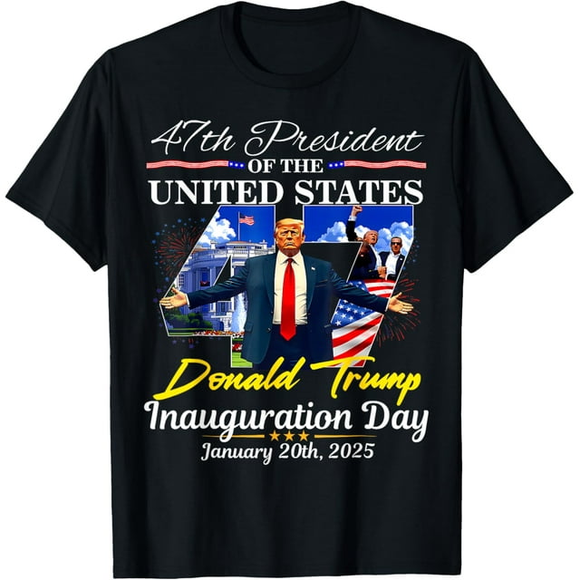 President Donald Trump Inauguration Day 2025 Memorabilia TShirt