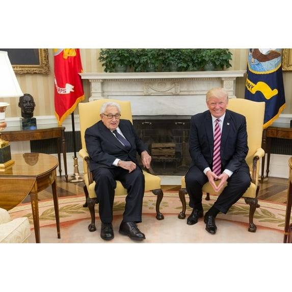President Donald Trump Meets With Former Secretary Of State Henry Kissinger History (36 x 24)