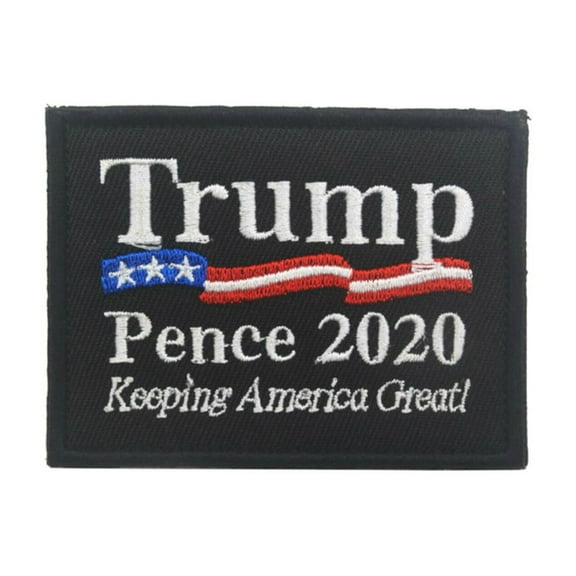President Donald Trump-Pence 2020 - 3" - Tactical Embroidered Hook and Loop Patch Badge DIY Application Appliques