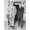 thumbnail image 1 of President Eisenhower With Republican Senate Majority Leader William F. Knowland Of California. Oct. 28 History, 1 of 2