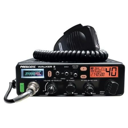 PRESIDENT ELECTRONICS Walker II FCC TXPR100 CB/HAM RADIOS AM/FM TRANSCEIVERS