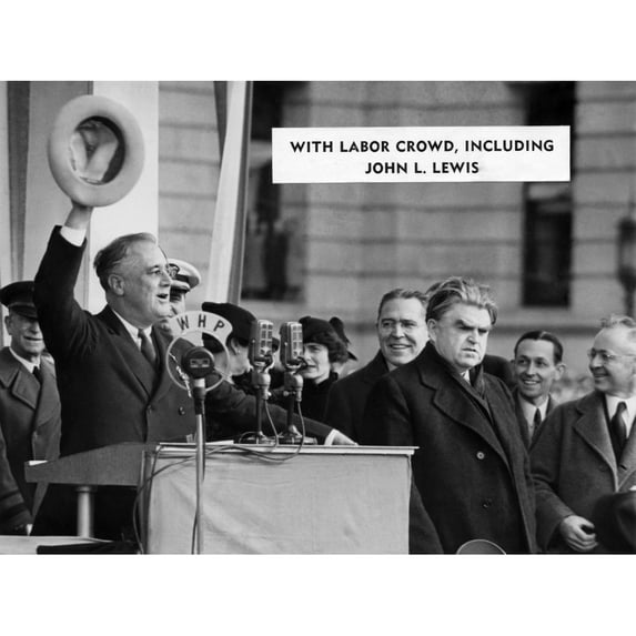 President Franklin D. Roosevelt (Left) History (36 x 24)