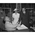 thumbnail image 1 of President Franklin Roosevelt Congratulates Newly Sworn In Justice Robert Jackson. July 11 History, 1 of 1