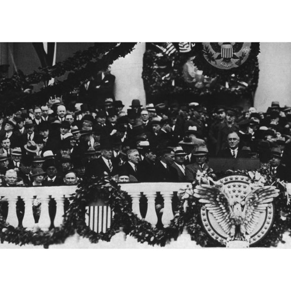 President Franklin Roosevelt Delivering His First Inaugural Address. Mar. 4 History (24 x 18)