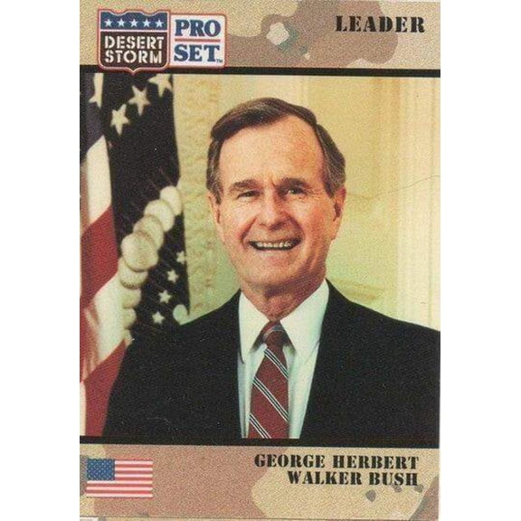 President George H.W. Bush 1991 Pro Set Desert Storm card