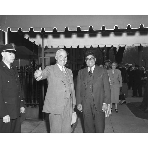 President Harry Truman And Prime Minister Liaquat Ali Khan Of Pakistan In Washington History