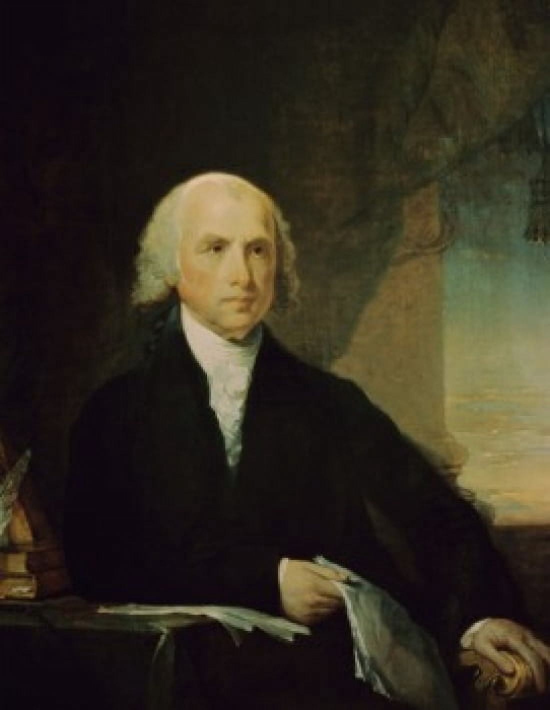 President James Madison Gilbert Stuart (1755-1828 American) Canvas Art - Gilbert Stuart (18 x 24)