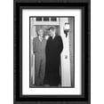 thumbnail image 1 of President John F. Kennedy and Dean Acheson, standing in the doorway of Acheson's home at 2805 P Street, N.W., Washington, D.C., after a meeting 24x18 Double Matted Black Ornate Framed Art Print, 1 of 2