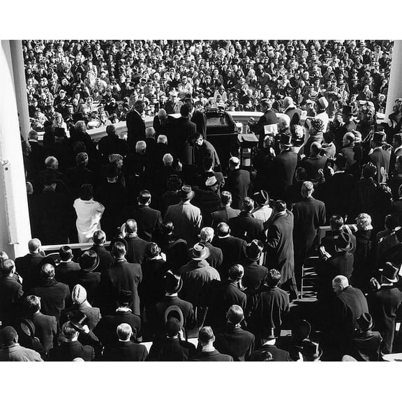 President John F. Kennedy Inauguration - 12x18 Inch Laminated Poster - Stunning Detail and Bold Colors