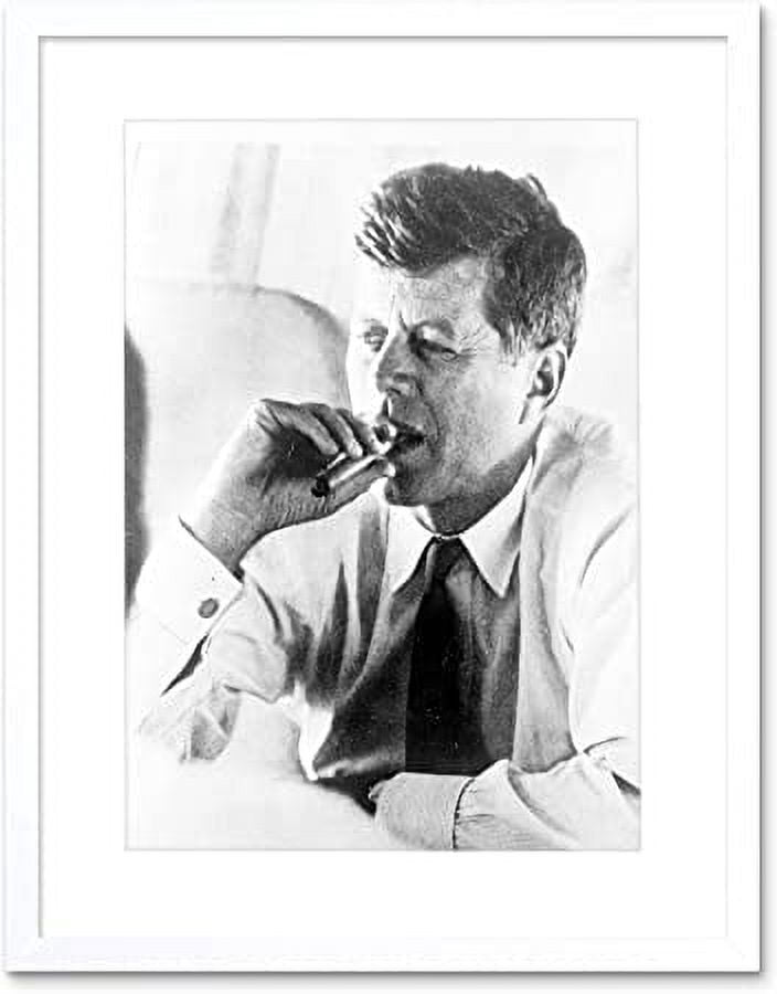 did john f kennedy smoke cigarettes JFK Smoking Weed Poster Photo Print, President smoking Marijuana President John Kennedy Smoking Cigar