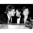 thumbnail image 1 of President John Kennedy And Wife Jacqueline Attend The Washington International Horse Show. Mrs. Kennedy Presented The President'S Perpetual Championship Cup To The Winning Jumper At The Show. In, 1 of 1