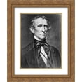 thumbnail image 1 of President John Tyler, half-length portrait, facing right 18x24 Double Matted Gold Ornate Framed Art Print, 1 of 2