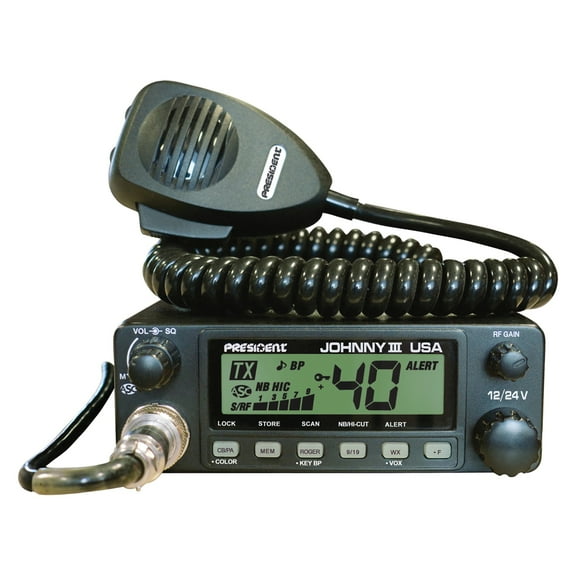 PRESIDENT TXUS653 JOHNNY III USA 12/24V CB Radio