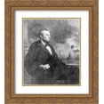 thumbnail image 1 of President Lincoln, half-length portrait, seated facing right 20x24 Double Matted Gold Ornate Framed Art Print, 1 of 2